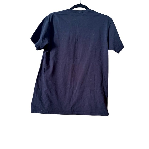 Fruit of the Loom Black Graphic Motochrist Band Men’s TShirt - Picture 2 of 2